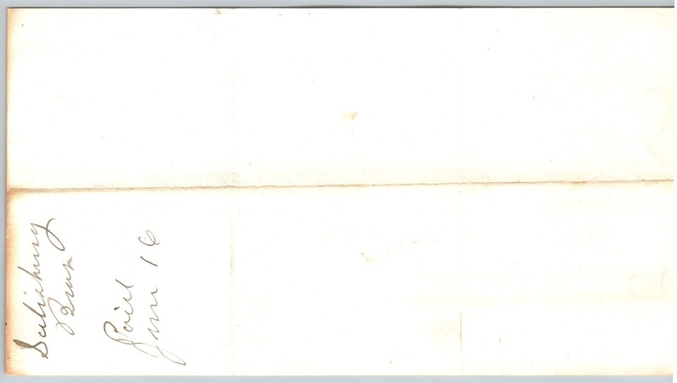 West Randolph, VT Salisbury Bros. Furniture Mfg. 1884 Billhead J.P