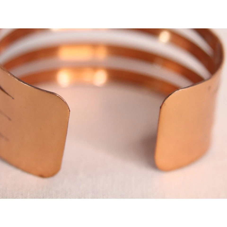 Brazalete grueso de cobre