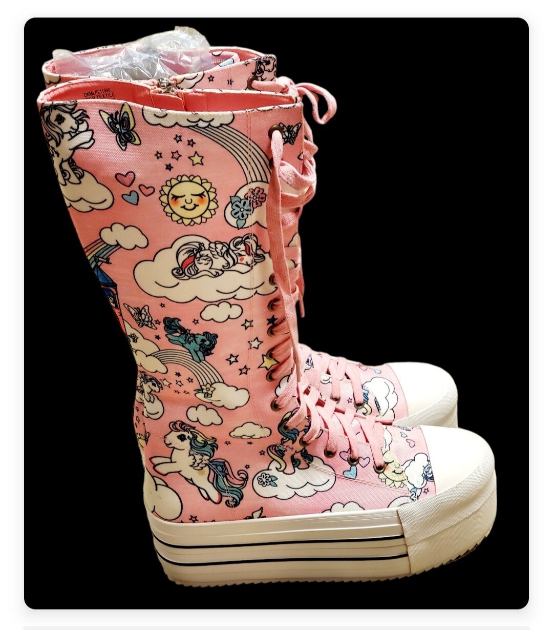 New Women’s My Little Pony Platform Sneakers Boots US Size 11 Dolls
