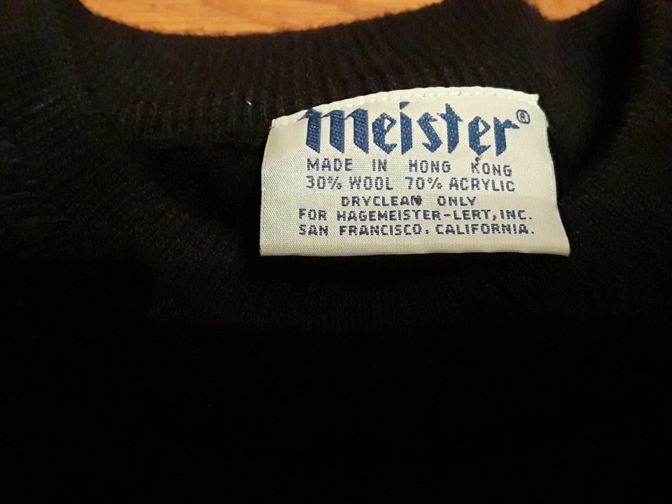 Suéter de esquí de invierno vintage de los años 70 Meister mezcla de lana para hombre talla M mezcla de lana  Foto 4 de 4