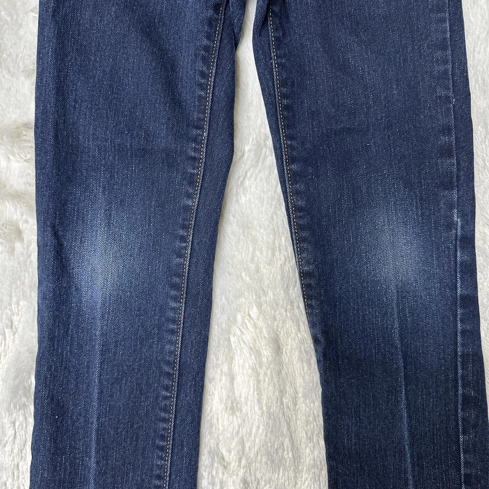 PLACE 靴型紧身牛仔裤青少年尺寸 6 蓝色可调腰多层 — 第 3/4 张图片