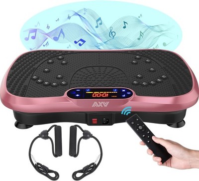 Vibrationsplatte AXV 120 Stufen 5 Modi 150 kg Bluetooth Ganz
