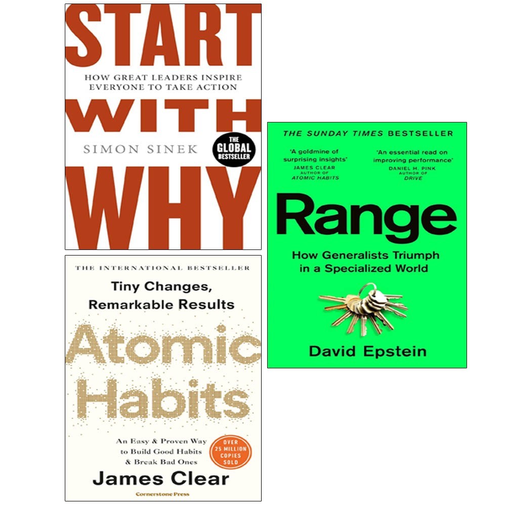 Start With Why Simon Sinek,Atomic Habit James Clear,Range 3 Books Collection Set - Image 4