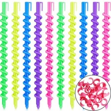 100 Pieces Spiral Hair Perm Rod Plastic Long Barber Hairdressing Styling Curl...