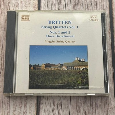 Britten   String Quartets Vol. 1 CD 1996 Classical NAXOS Maggini Quartet