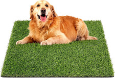 Grass Pad for Dogs Potty 39.3 31.5 Inches, Grass Pee Pad Washable Reusable Fa...