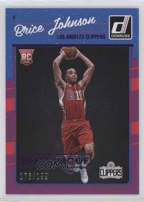 2016 Panini Donruss Rookies Press Proof Purple /199 Brice Johnson Rookie RC 3c7