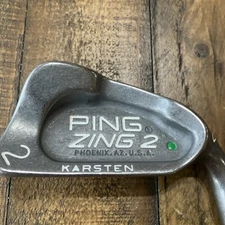 PING ZING 2 KARSTEN 2 IRON DG S300 STIFF FLEX STEEL SHAFT GREEN DOT RH 42”
