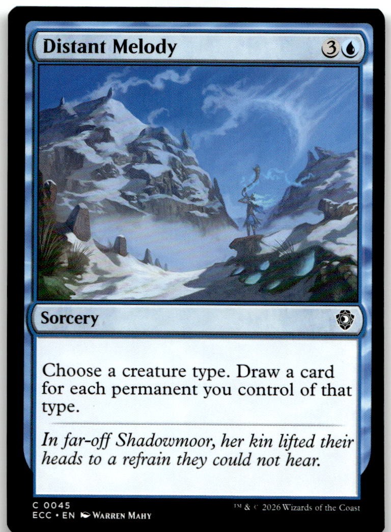 Distant Melody 45 Common Commander: Lorwyn Eclipsed Magic: The Gathering NM