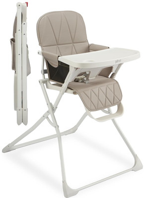 Popup Folding High Chair for Baby Age 6 to 36 Months - Taupe Folding Beach Style