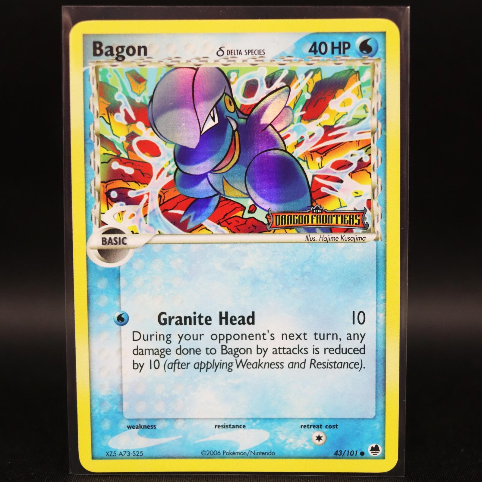 Bagon 43/101 Reverse Holo Dragon Frontiers Pokemon Lightly Played Stamped