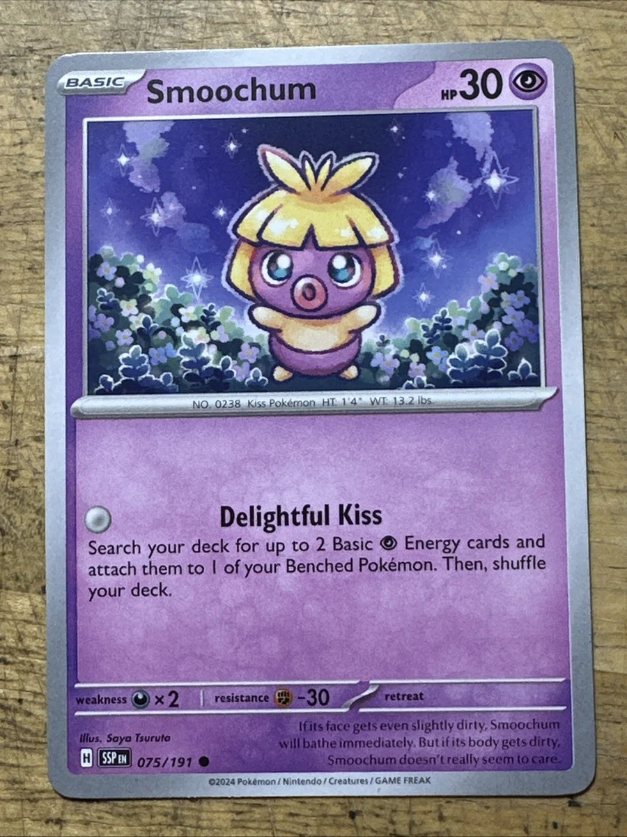 Smoochum 075/191 Non-Holo Surging Sparks NM/M Pokemon Card