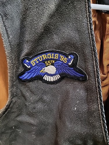 Vintage Harley Davidson Leather Billings Waistcoat Motorcycle Vest Size Medium - Picture 4 of 16