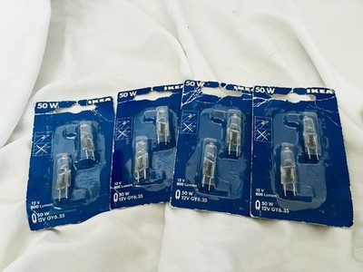 Ikea GY6.35 Bulbs - set of four - six bulbs total  - New old stock