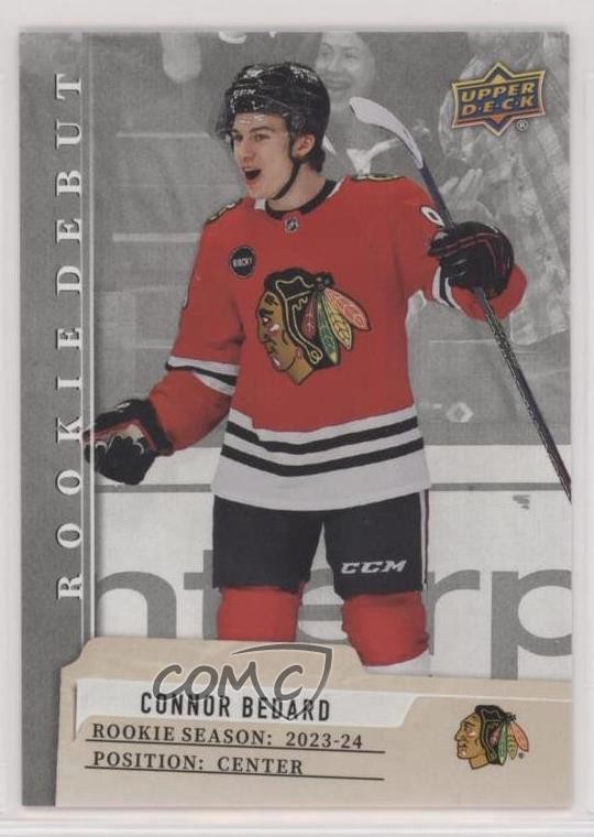 2023-24 Upper Deck UD Rookie Debut Image Variant Achievement Connor Bedard #1 RC