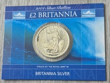 2004 Fine Silver Britannia Coin 1oz £2 Bullion Royal Mint Pack 40.20 per troy oz
