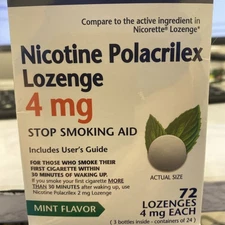 Nicotine Lozenge 4mg #24 x3 packages  short dated expires 1/26 