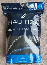 Nautica Base Layer Set Adult L DriFusion Tech Stretch Breathable Free Shipping.