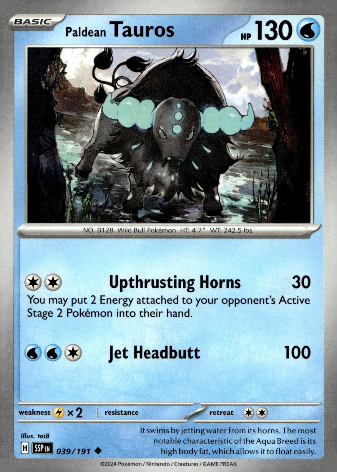 Pokémon TCG Pokémon Tauros Common Regular #39