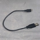 Black USB Micro B to USB Type A Cable (12 Inches) — photo 2