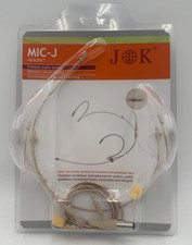 J K Professional Headset/Headworn Microphone MIC-J 071S, D4 Connector