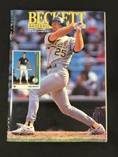 Beckett Baseball Monthly August 1992 Issue #89 (Mark McGuire/Jack McDowell)