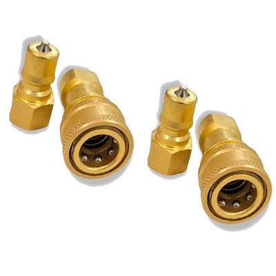 2 Set 1/4'' Quick Disconnect Coupler Valve for Carpet Cleaning Wand Truck Mount