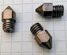 0.4mm Hardened Steel MK8 3D Printer Nozzles Extruder for Creality Ender, 3 pcs