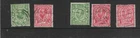 KING GEORGE V 1911 +1912 ½d GREEN AND 1d RED USED MY REF 942