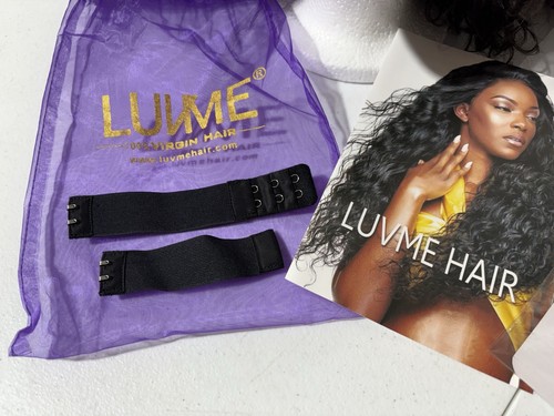 LUVME Human Hair Lace Wig Natural Dark Brown Middle Part Layered Water Wave Bob - Picture 15 of 20