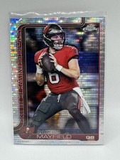 2025 Topps Chrome Baker Mayfield Pulsar Refractor #128 Tampa Bay Buccaneers NFL