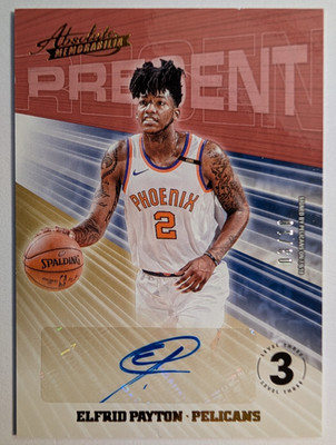 2018-19 PANINI ABSOLUTE ELFRID PAYTON AUTO NEW ORLEANS PELICANS #PR-EPT #3/10