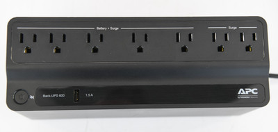 APC Back-UPS 600 Battery Back Up Surge Protector - Good Used
