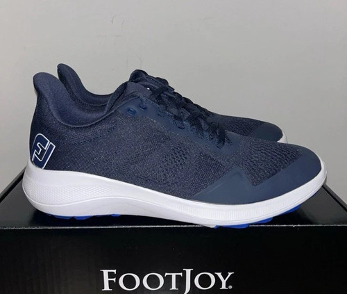 Footjoy FJ Flex (56140) Men's Spikeless Golf Shoes Navy/White Brand New in Box