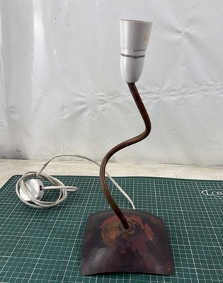Vintage Kupferfuß & gedrehte Halslampe - Handarbeit Bruce Jacob Designs