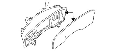 Genuine Nissan Lens & Housing 24812-ZR10A