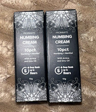 2 tubes of Numbing Cream 10 Arnica Emu Oil 10g Deep Numb 6 Hours