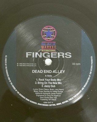 FINGERS (mr Fingers) - Dead End Alley - 12inch Vinyl 1992 KBMI 004 T Uk