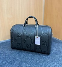 Gucci Jumbo GG Leder Reisetasche Schwarz Trav...