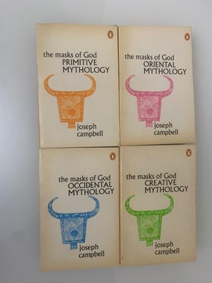 The Masks of God Volumes 1-4 Joseph Campbell 1977 Penguin TPB Set Vintage Good