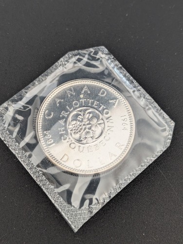 1964 Canadian 1 Dollar .800 Silver - BU Seal - Check my other Silver auction !