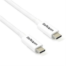 StarTech Thunderbolt 3 Cable - 20Gbps - 2m - White - Thunderbolt USB and Disp...