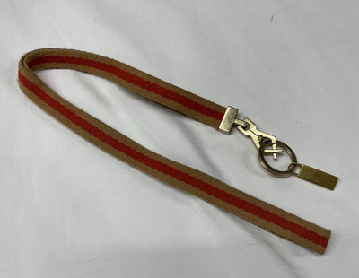 GUCCIストラップ GUCCI Lanyard Neck Strap Sherry Line Leather Orange Brown