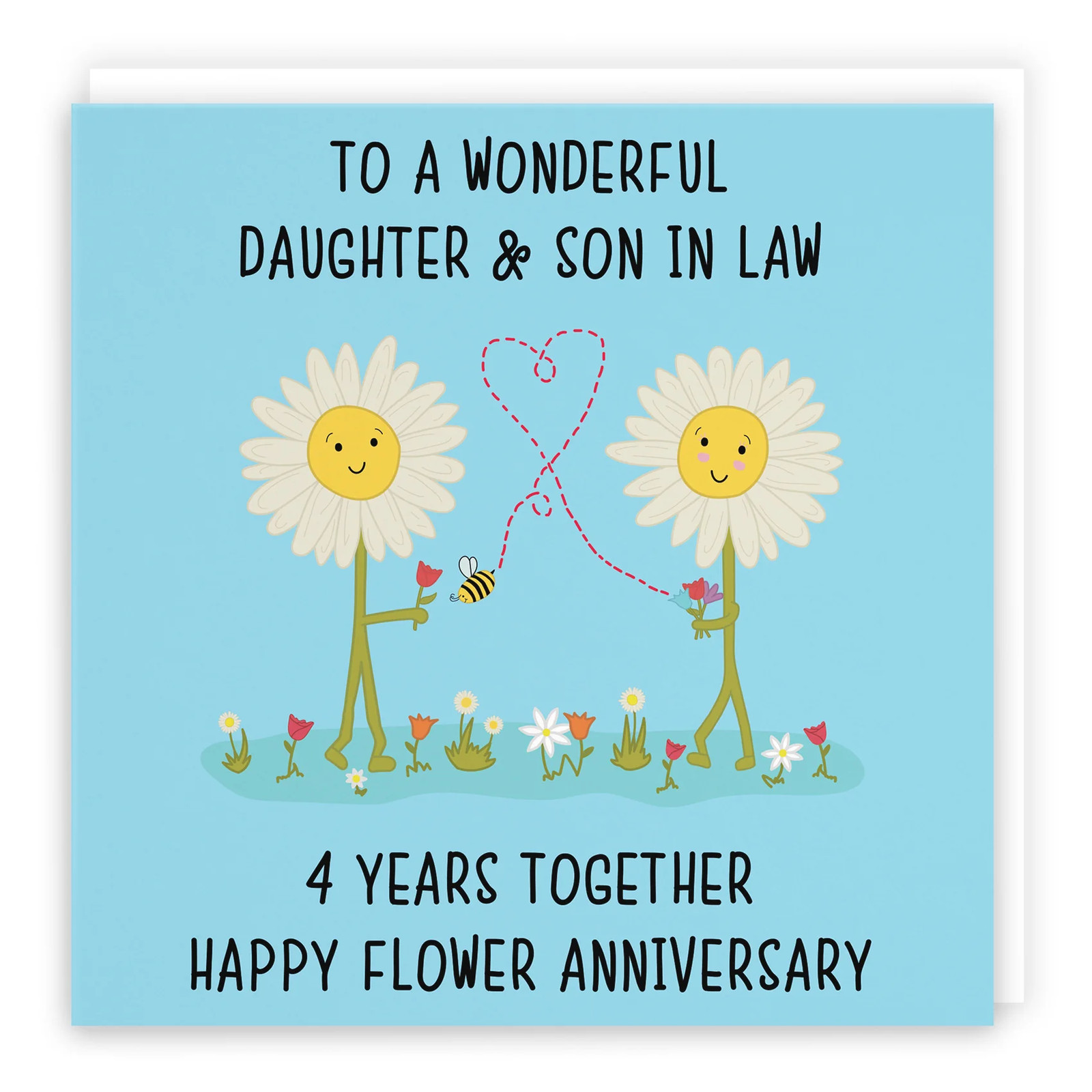 4th Daughter And Son In Law Anniversary Card Iconic