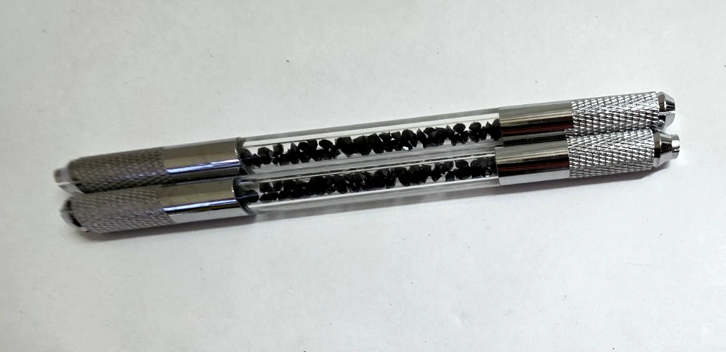 2pk Double End Crystal Acrylic Manual Tattoo Pen Microblading Eyebrow Tool image 1