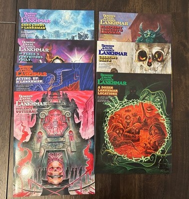 DCC Lankhmar Adventures 7 book Lot #1-7 Dungeon Crawl Classics RPG Goodman Games