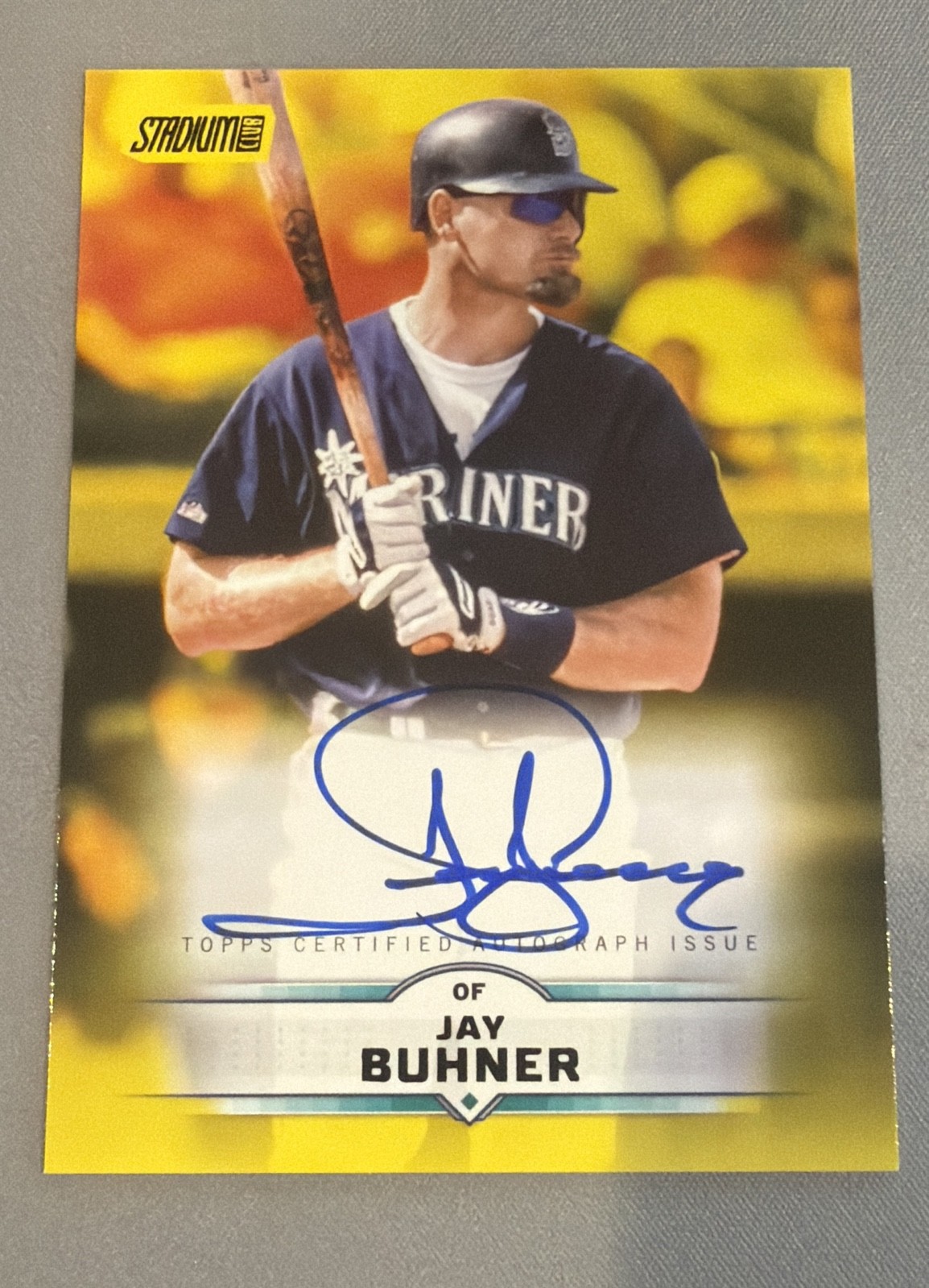 2025 Topps Stadium Club - Autographs Jay Buhner #SCBA-JBU Yellow (AU)