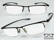 Classy Contemporary Modern READING EYE GLASSES READERS For Men Sleek Frame 1.25