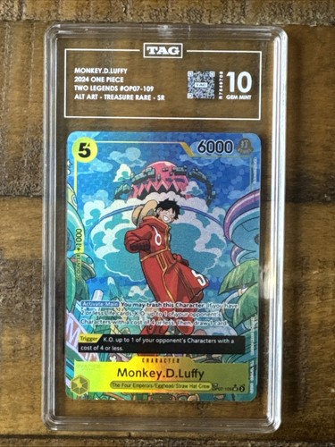 Monkey.D.Luffy (Parallel) graded TAG 10 for sale on eBay