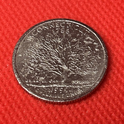 1999 D Connecticut State Quarter Errors Obverse and Reverse - Picture 2 of 10